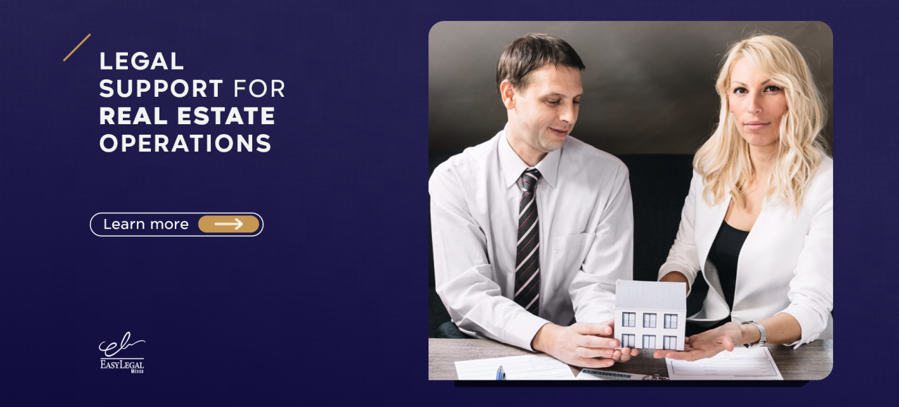 Legal support for real estate